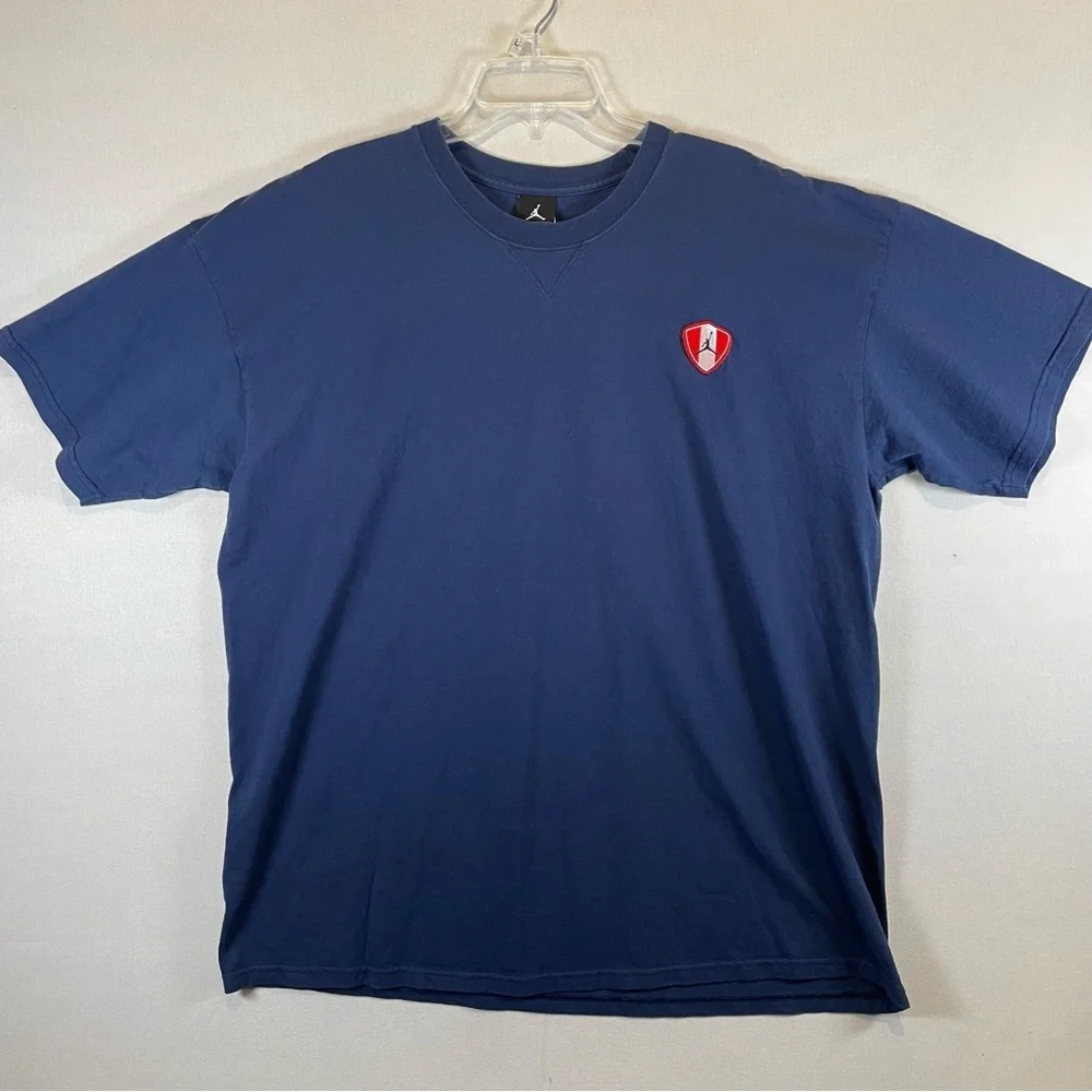 Nike Air Jordan 23 T Shirt Mens XXL Blue Jumpman Graphic Short Sleeve